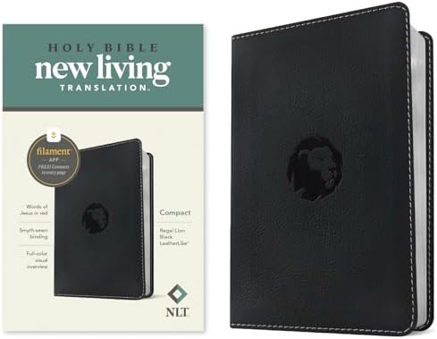 NLT Premium Value Compact Bible, Filament Enabled (LeatherLike